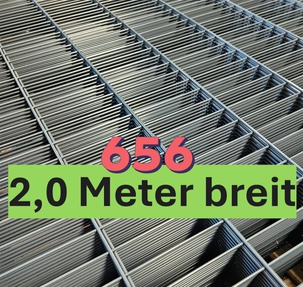 Doppelstabmatten / H&ouml;he 1430 x Breite 2 m. / 6/5/6 / Anthrazit RAL7016