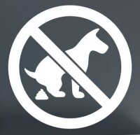 Zaunschild "kein Hundeklo" Anthrazit