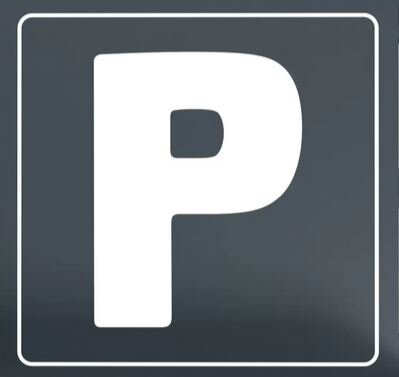 Zaunschild "Parkplatz" Anthrazit