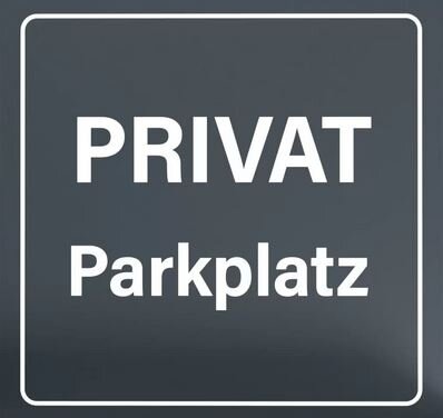 Zaunschild "Privatparkplatz" Anthrazit