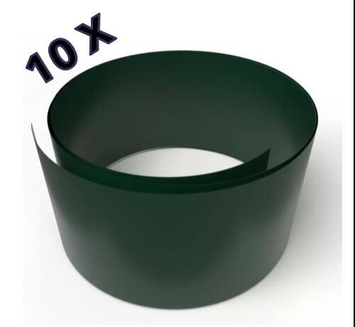 10 Streifen SP7 / Moosgr&uuml;n / RAL6005 / 253 cm L&auml;nge