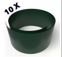 10 Streifen SP7 / Moosgr&uuml;n / RAL6005 / 253 cm...