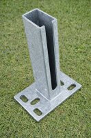 Bodenplatte / Pfostenhalter zum Aufd&uuml;beln /...