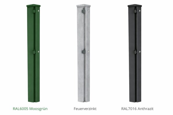 Zaunpfosten 60/40 f&uuml;r Doppelstabmatten
