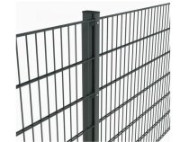 Zaunanlage Komplettset, 25 Meter L&auml;nge, 1830 mm H&ouml;he, zum Einbetonieren,  RAL7016, anthrazit