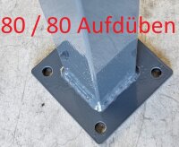 Kombi-Doppeltor Breite 4000mm, H&ouml;he 1800mm, zum Aufd&uuml;beln, RAL 7016, anthrazit