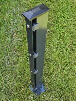 Gartentor 656, Breite 1000 mm x Höhe 800 mm, RAL 7016, anthrazit, zum Aufdübeln