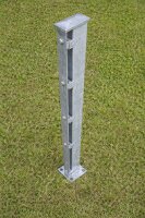 Gartentor 656, Breite 1000 mm x Höhe 2000 mm, feuerverzinkt, zum Aufdübeln
