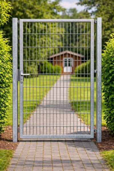 Toranlage, B1000  x H1800, feuerverzinkt, zum Einbetonieren